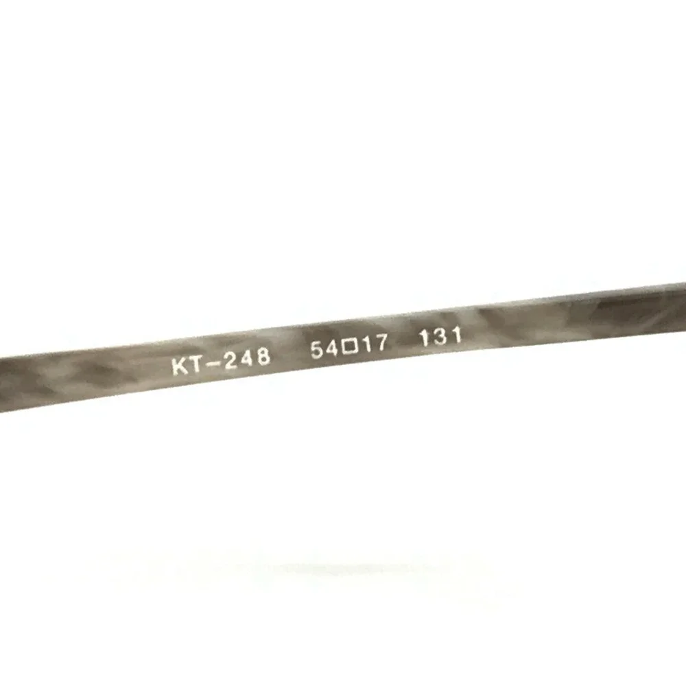 Kio Yamato KT-248 Eyeglasses Frames Gray Silver Rectangular Full Rim 54-17-131